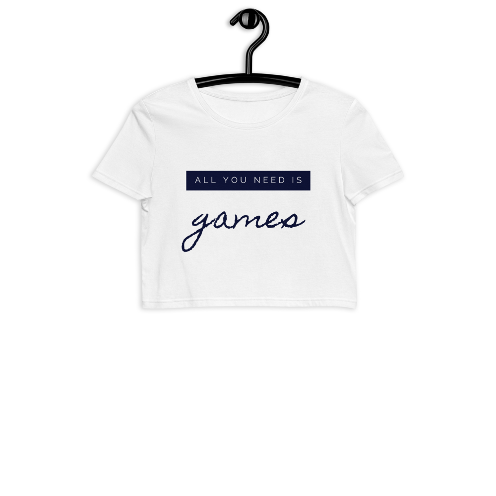 Crop Top 'All you need is games' - Pixelcave