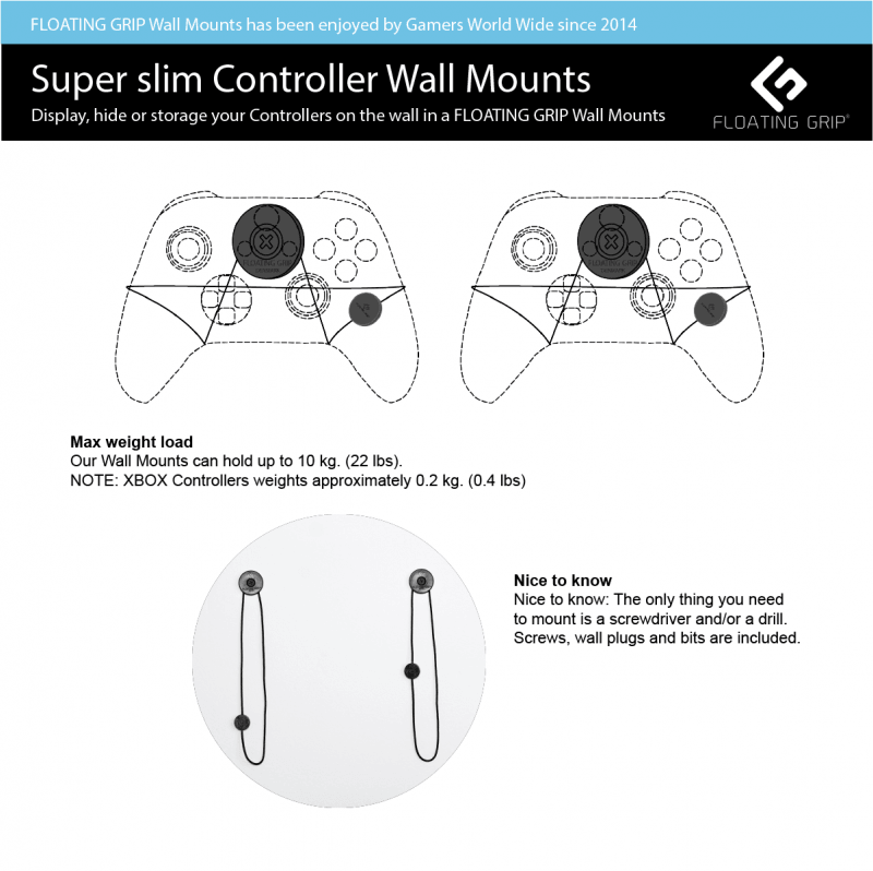 Floating Grip '2x Xbox Controller' - Pixelcave