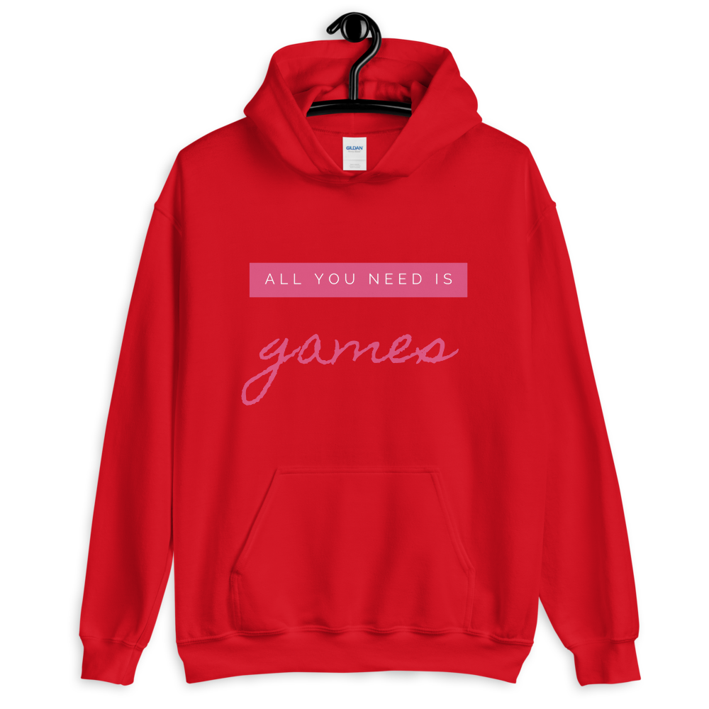 Hoodie 'All you need is games' - Pixelcave