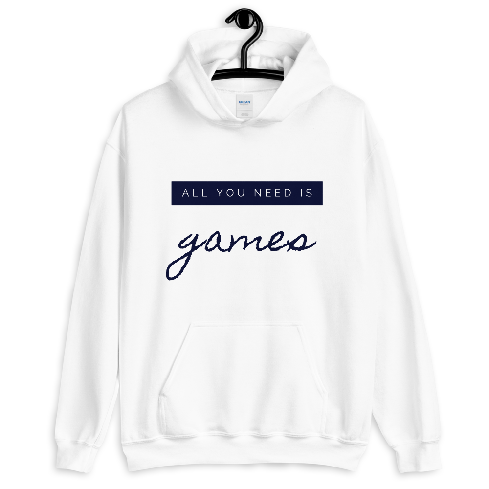 Hoodie 'All you need is games' - Pixelcave