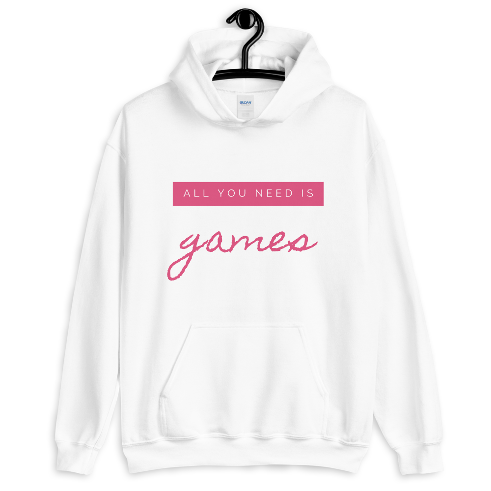 Hoodie 'All you need is games' - Pixelcave