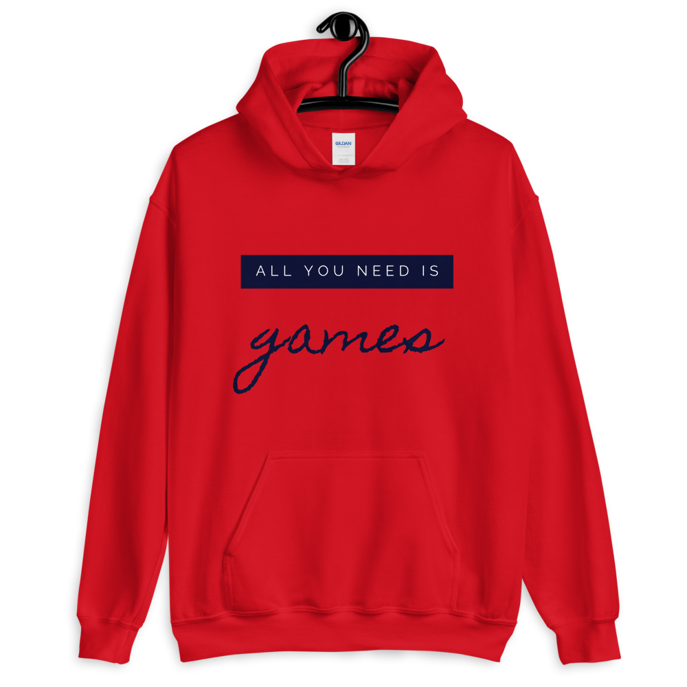 Hoodie 'All you need is games' - Pixelcave