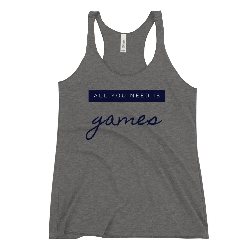 Tank Top 'All you need is games' - Pixelcave