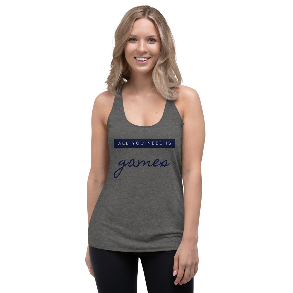 Tank Top 'All you need is games' - Pixelcave