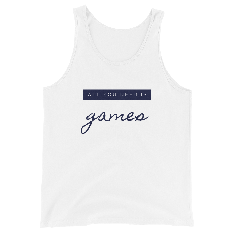 Tank Top 'All you need is games' - Pixelcave
