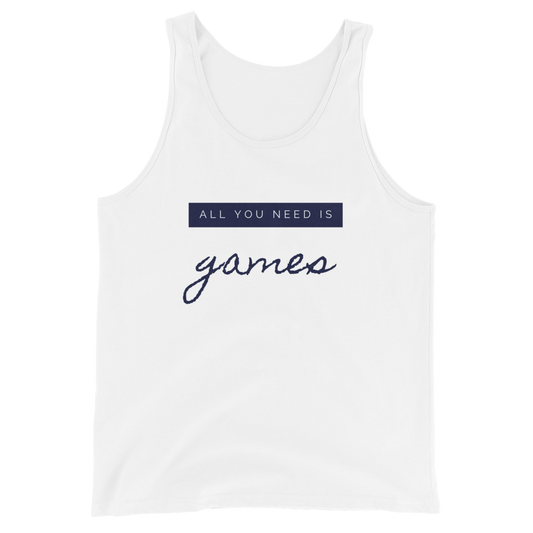 Tank Top 'All you need is games' - Pixelcave