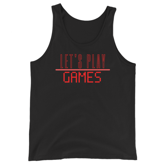 Tank Top 'Let's Play Games' - Pixelcave