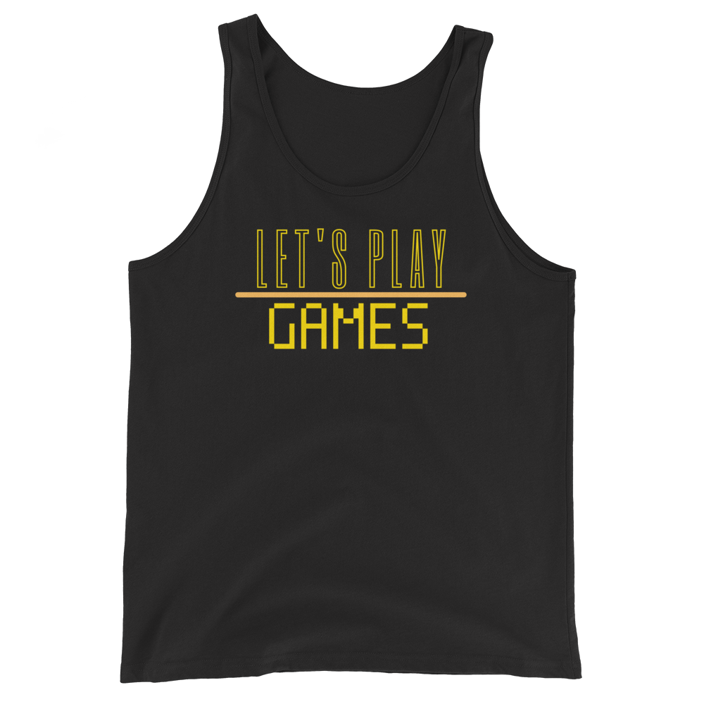 Tank Top 'Let's Play Games' - Pixelcave