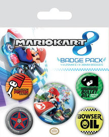 Badges 'Super Mario Kart 8' - Pixelcave