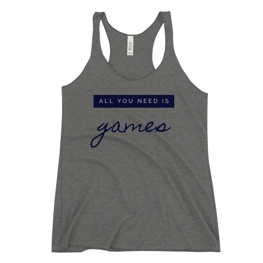 Tank Top 'All you need is games' - Pixelcave
