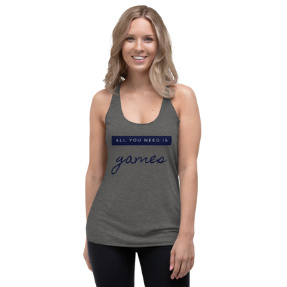 Tank Top 'All you need is games' - Pixelcave