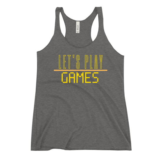 Tank Top 'Let's Play Games' - Pixelcave